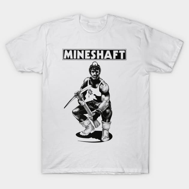 Mineshaft Vintage Retro Gay LGBT NYC New York 80s Leather T-Shirt by WearingPride